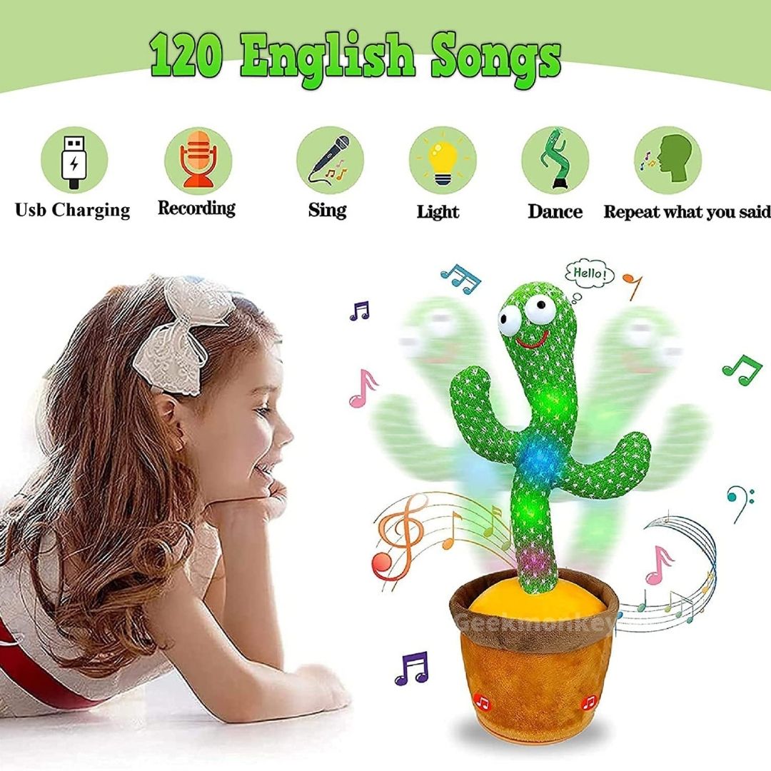 Dancing copycat Cactus Toy with music and light
