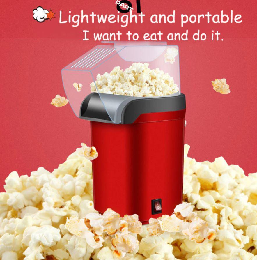 Oil-Free Maker Mini Sweet Hot Air Popcorn Machine and Snack Maker 1200W