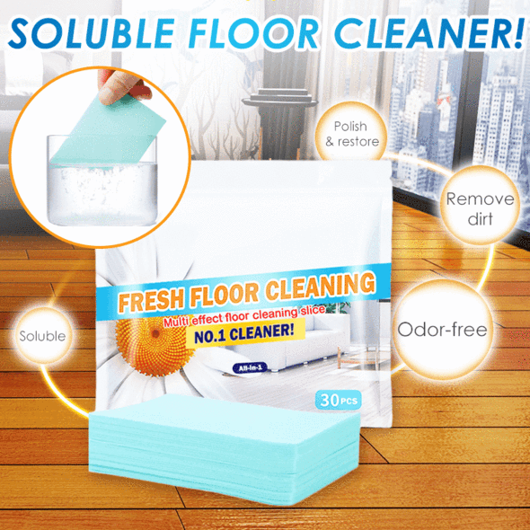Fresh floor deep cleaning paper slices - pack of 30