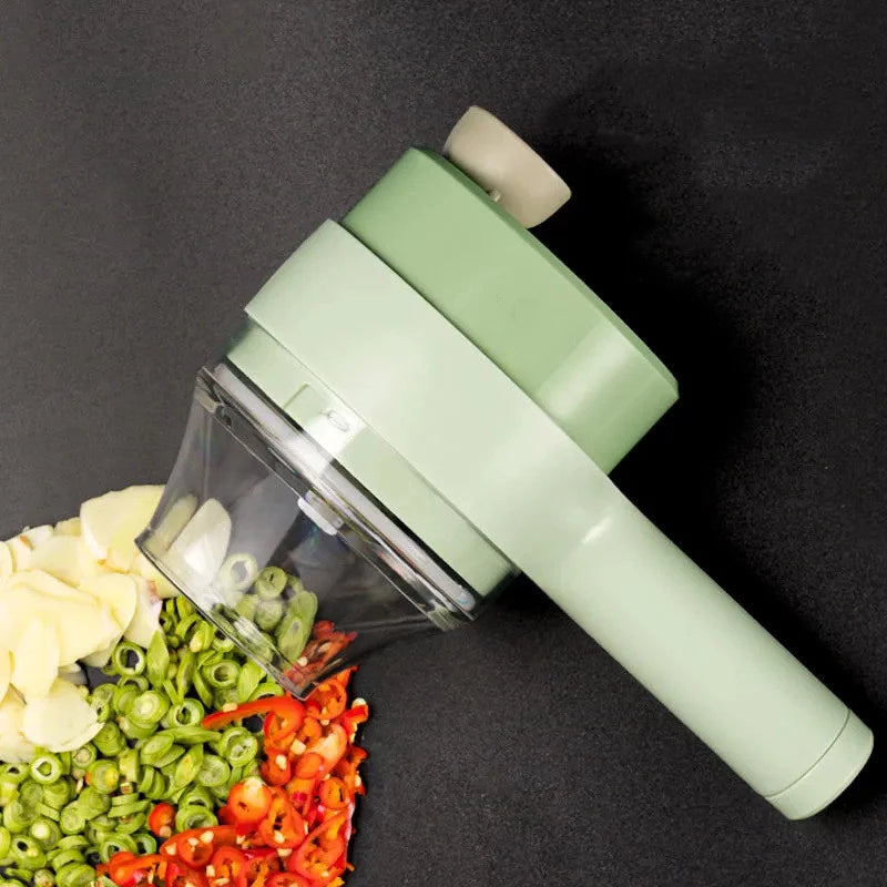 4 in 1 Portable Electric Vegetable Cutter Set