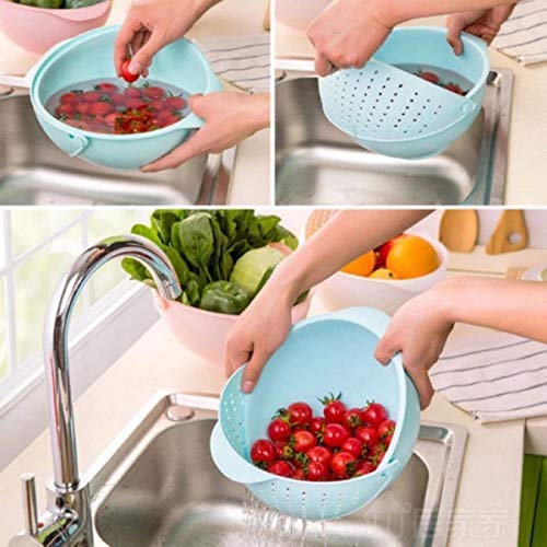 Fruit Wash Basket - Plastic Collapsible Colander And Strainer Basket