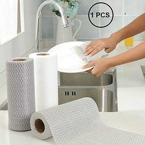 Kitchen Reusable Super Absorbent Cleaning Wipes Towel Roll