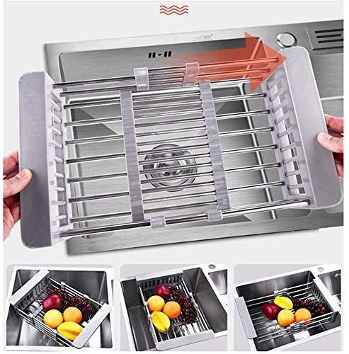 Stainless Steel Expandable Kitchen Sink Dish Drainer