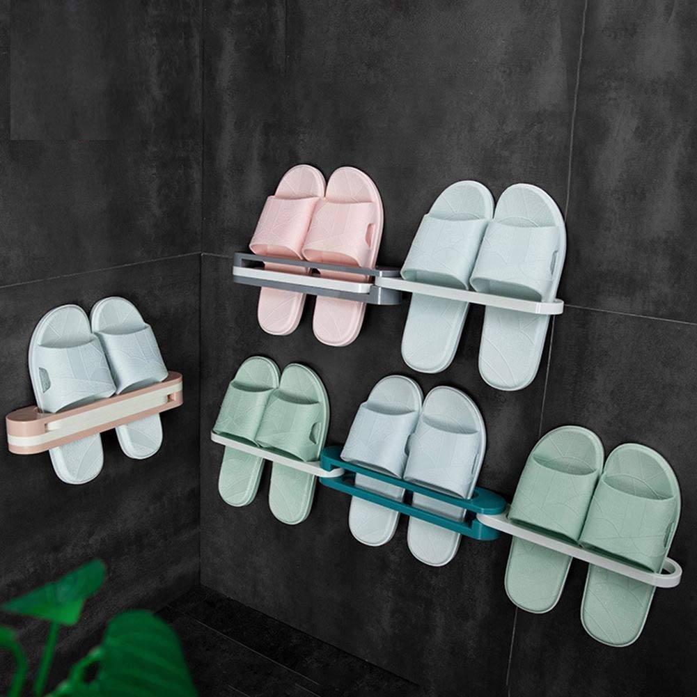 3 in 1 Wall Mounted ABS Collapsible Hanging Slippers