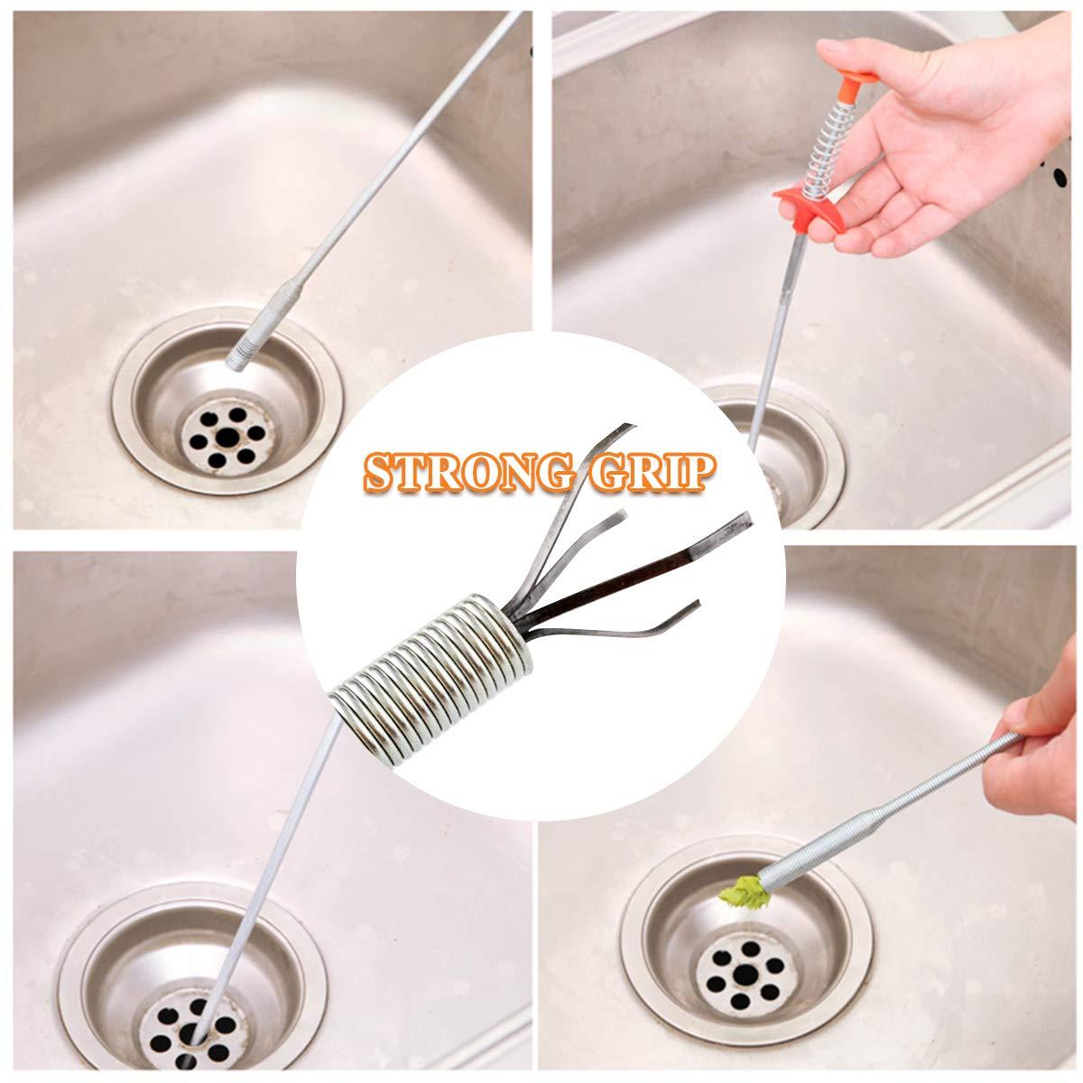 Sink Drain cleaner - Stainless Steel Hair Catching Drain Cleaner Wire