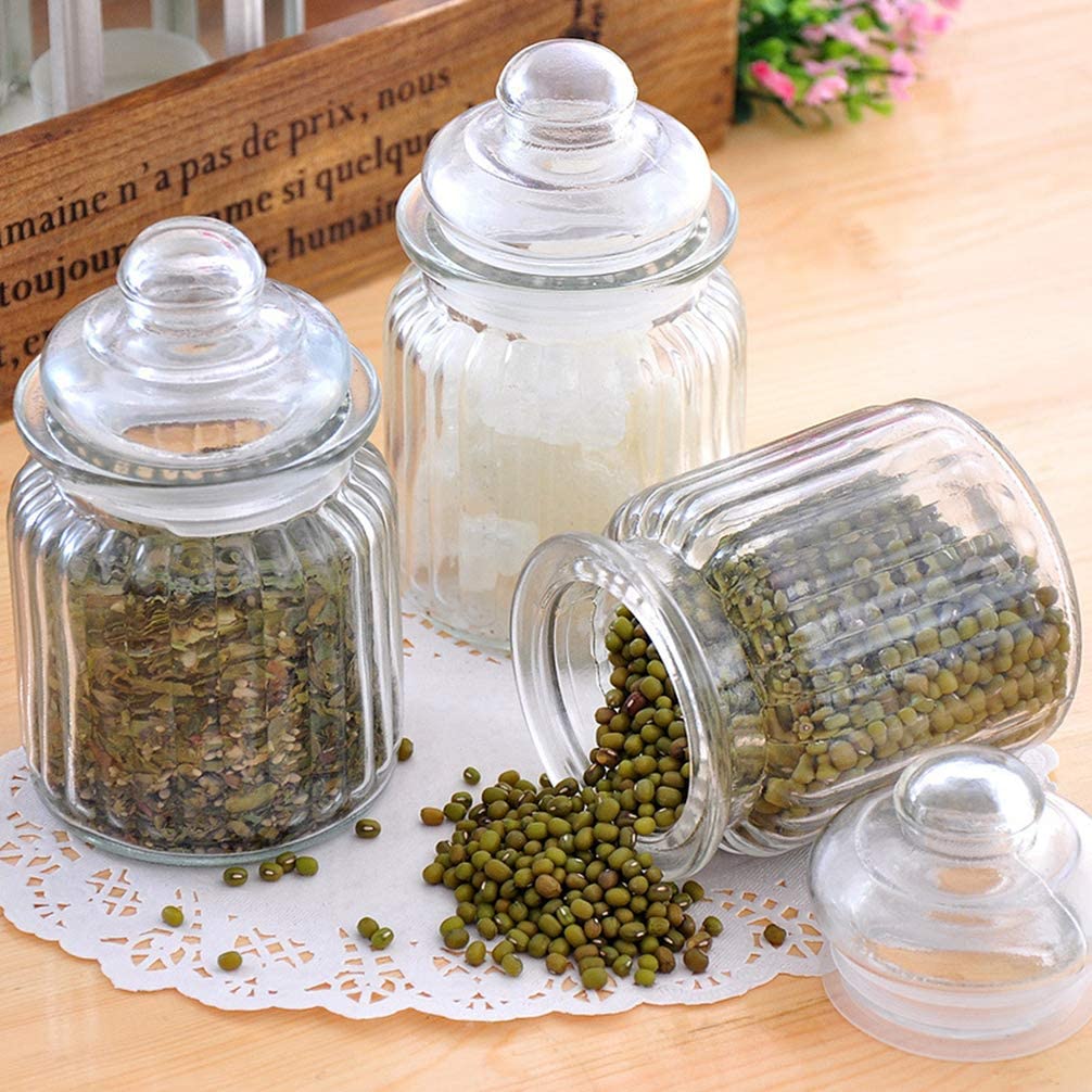 Glass Pickle Jar Storage Containers (Set of 3)