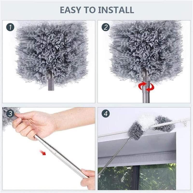 Cleaning Flexible Mop Duster for Quick and Easy Cleaning with Long Rod