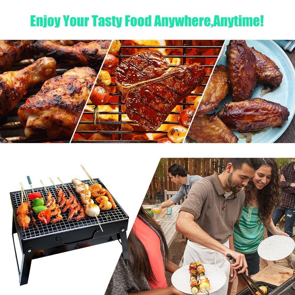 Foldable Portable Outdoor Barbeque Charcoal Grill Oven