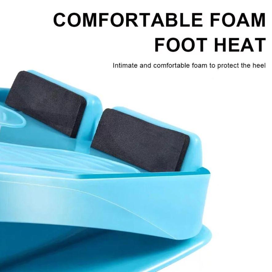 " YOGA SE HEE SAB HOGA " Non-slip Foot Fitness Pedal, Folding Foot Pull Massage Pedal Exerciser Stretch Board Home Stand-Up Stretcher for Training Fitness
