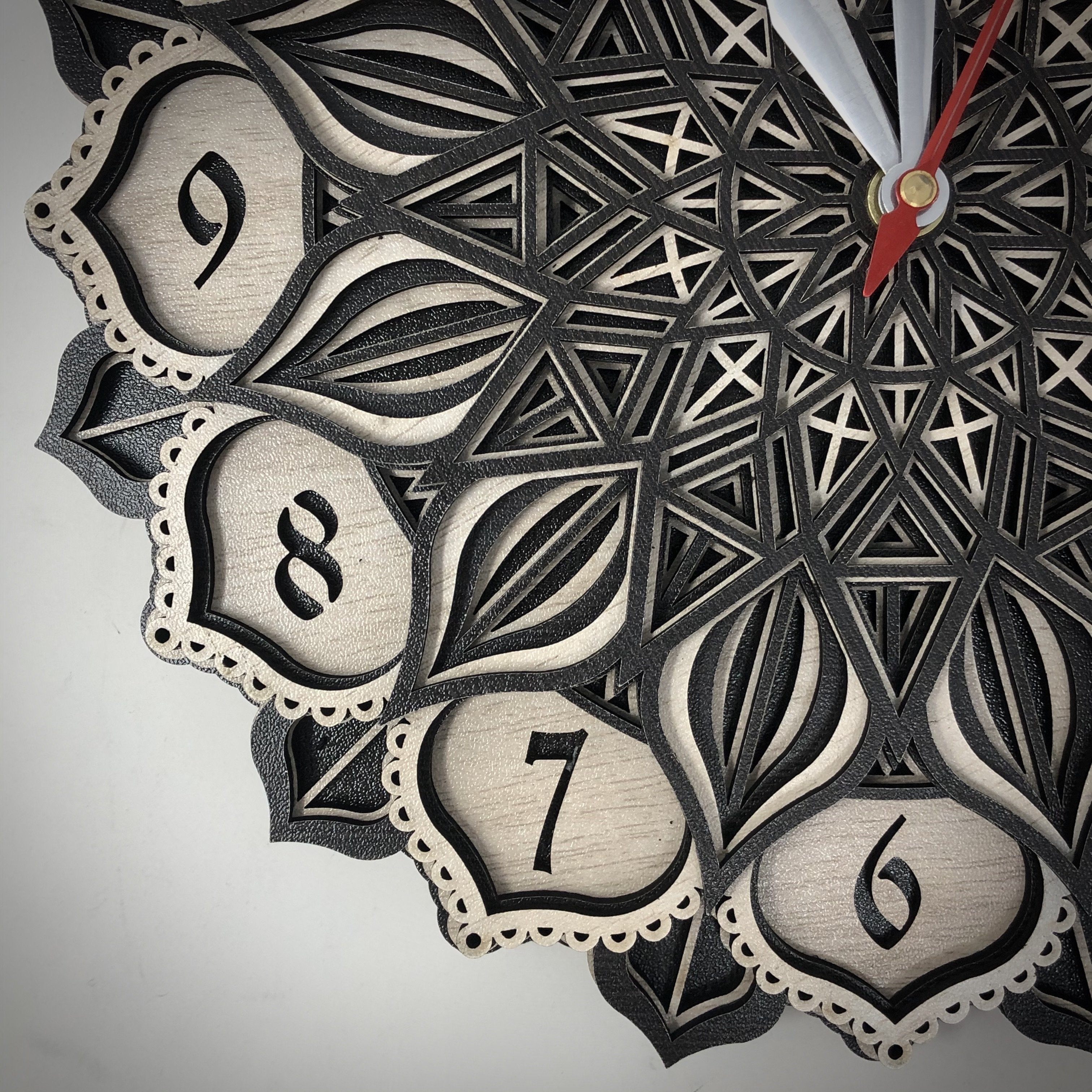 Impressive 3D Multilayered Mandala Wall Clock